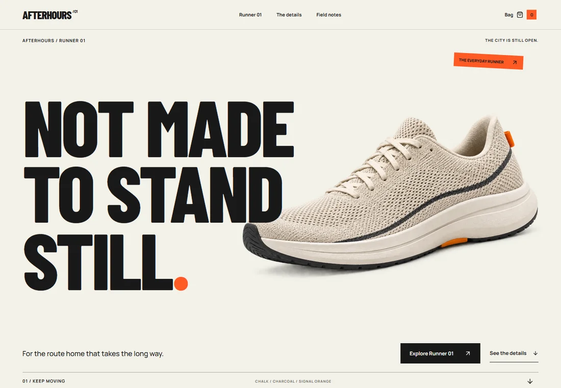 AFTERHOURS — landing page preview