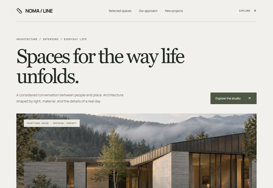 Noma Line — landing page preview