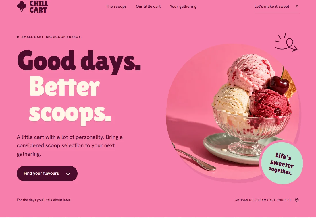 CHILL CART — landing page preview