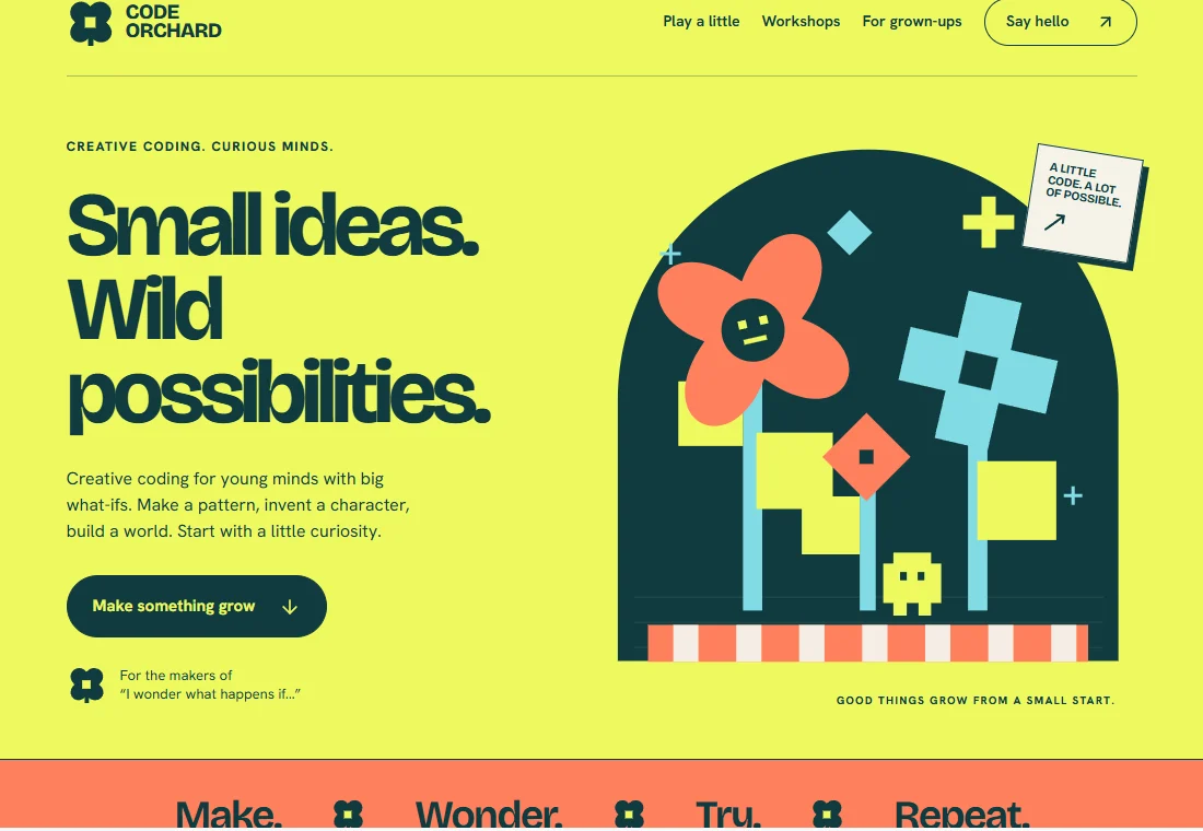 CODE ORCHARD — landing page preview