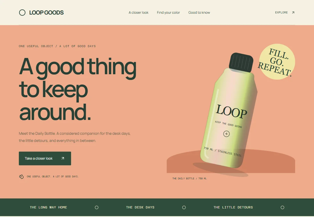 Loop Goods — landing page preview