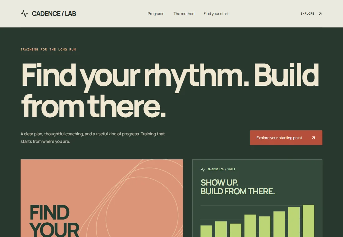 Cadence Lab — landing page preview