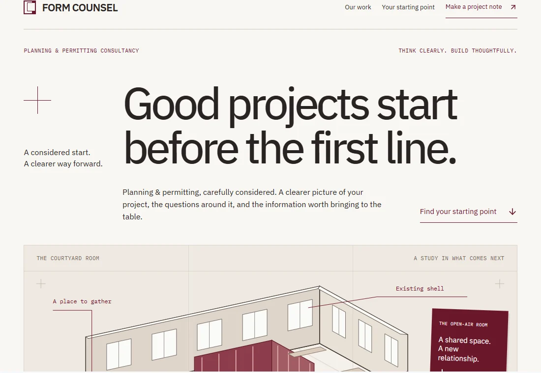 FORM COUNSEL — landing page preview