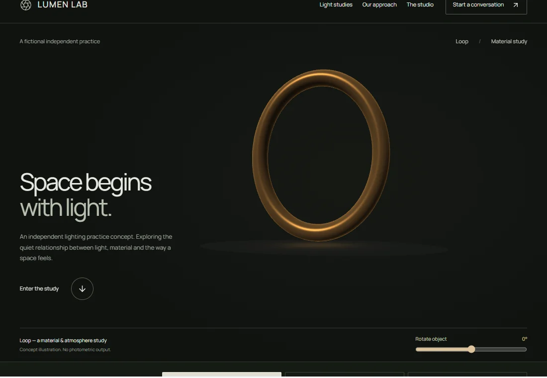 LUMEN LAB — landing page preview
