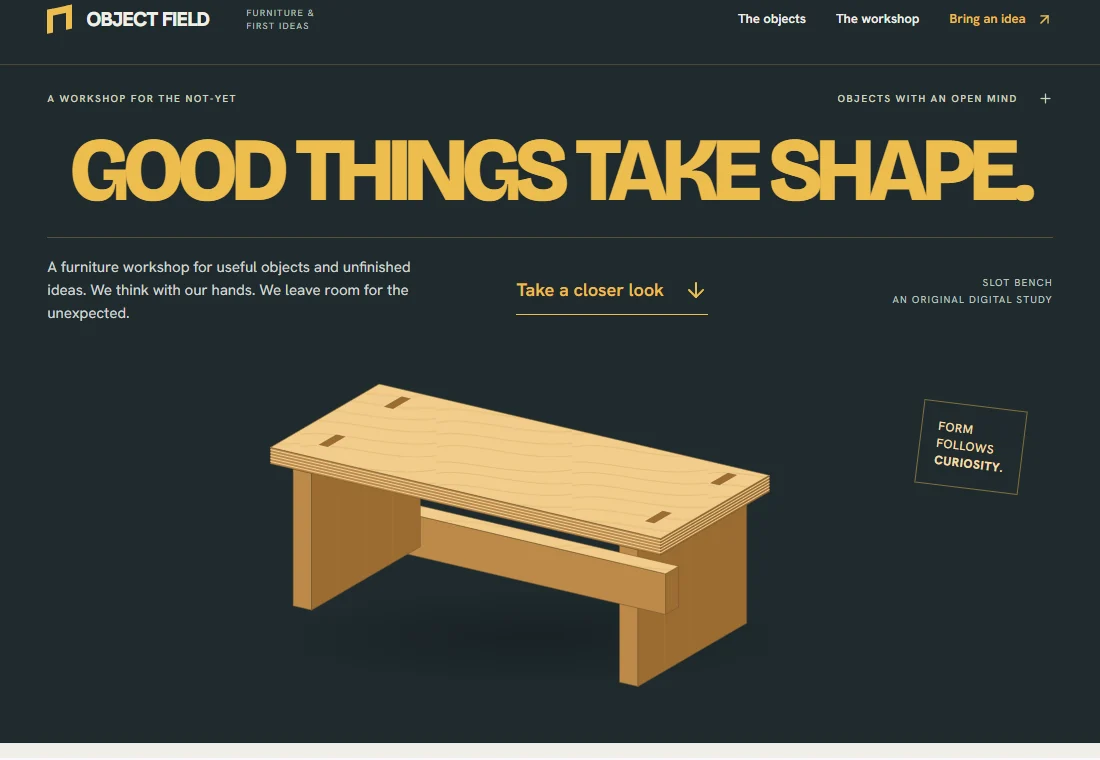 OBJECT FIELD — landing page preview