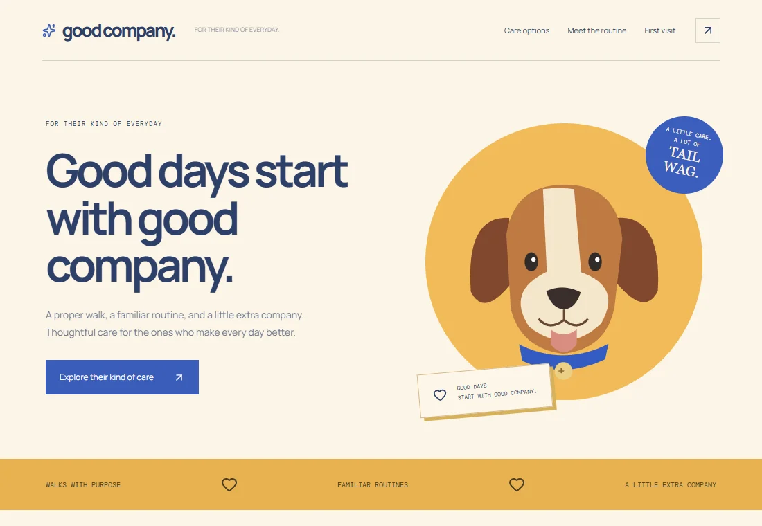 Good Company — landing page preview