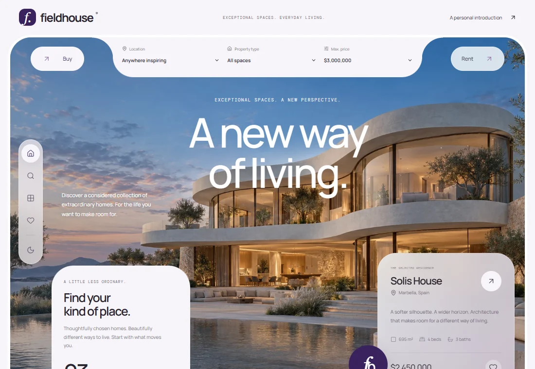 Fieldhouse / Solis — landing page preview