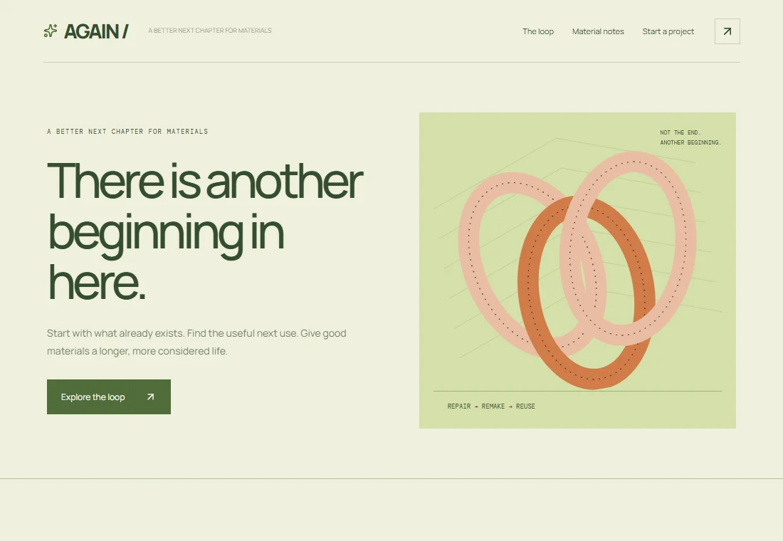 Again — landing page preview